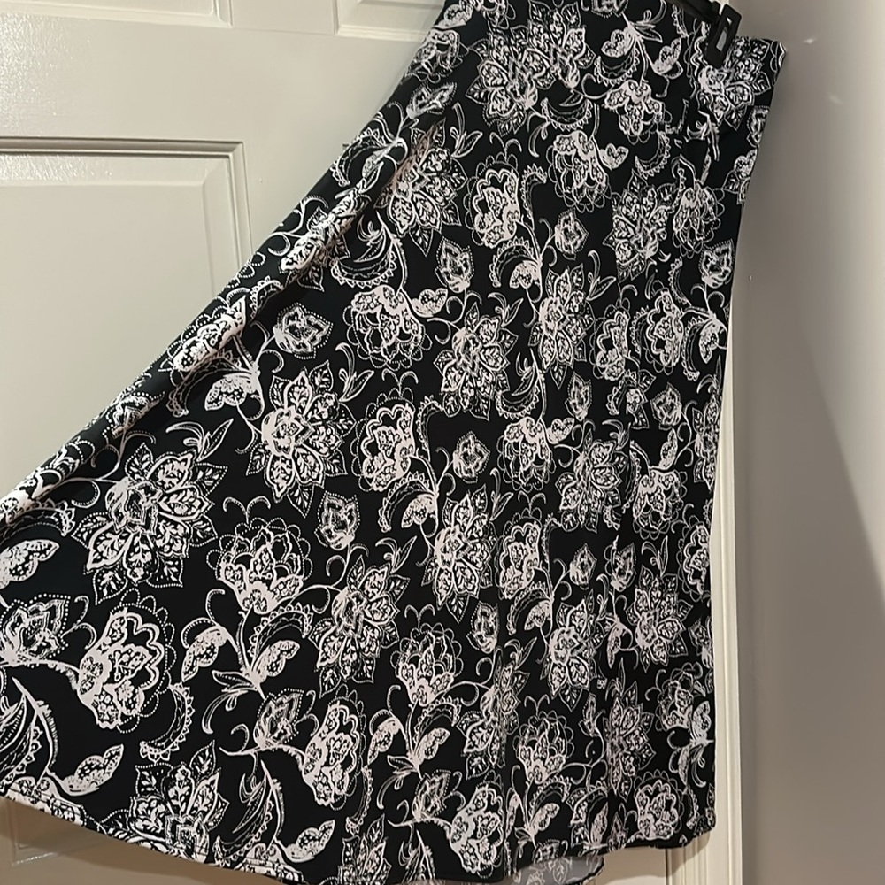 Ashley Blue B&W Skirt